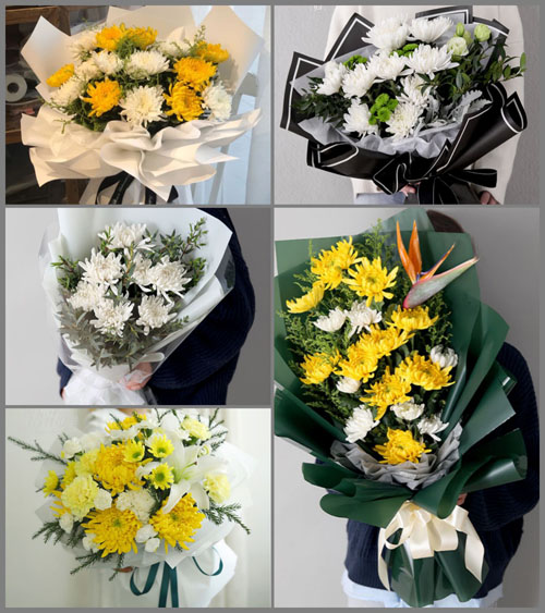 广东梅州市大埔县西河镇水祝村白事花束代送
